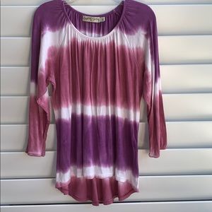 Gypsy Daisy Hi/low Tie Dye top -NWOT